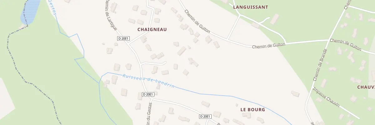 Plan du 6 Lot Le Vallon de Chaigneau à Croignon