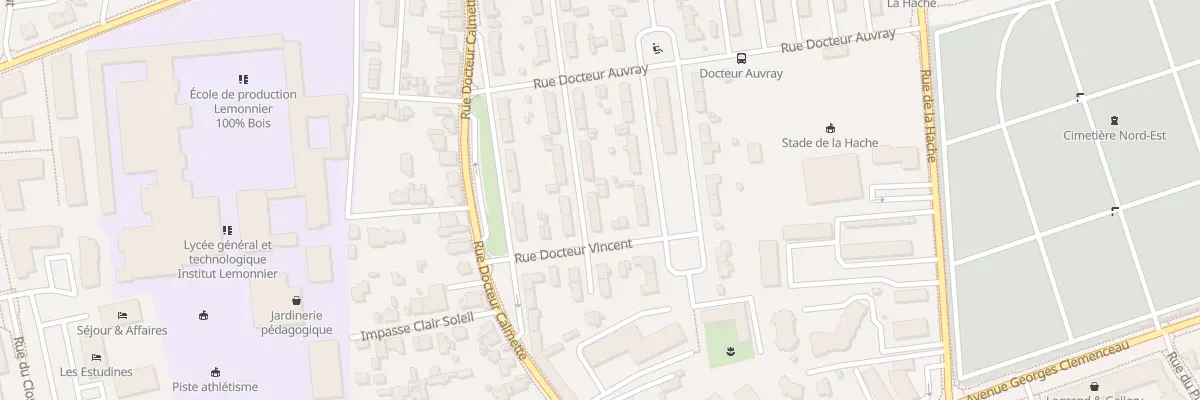 Plan du 8 Rue Claude Bernard à Caen