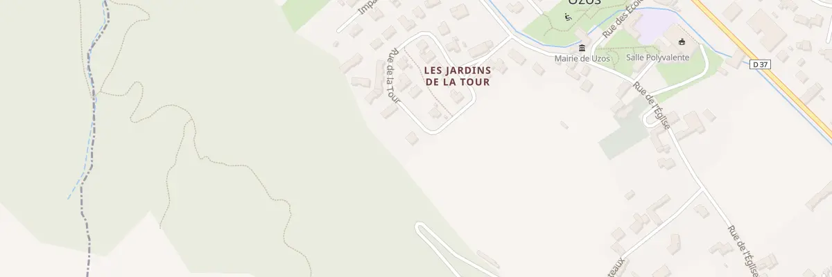 Plan du 20 Rue de la Tour à Uzos