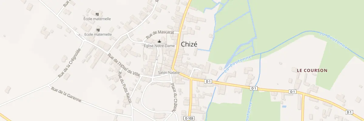 Plan du 10 Rue Duguesclin à Chizé