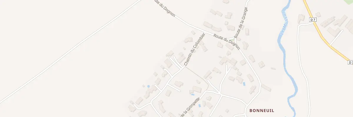 Plan du 23 Che du Colombier à François