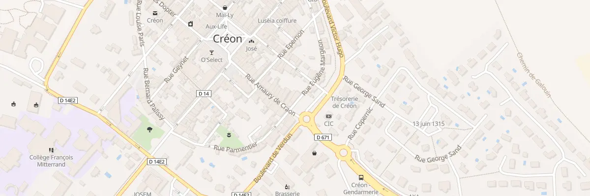 Plan du 4 Rue Margeon à Créon