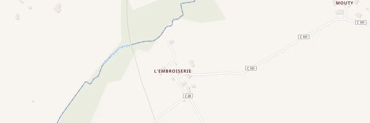 Plan du 84 L’Embroiserie au Grais