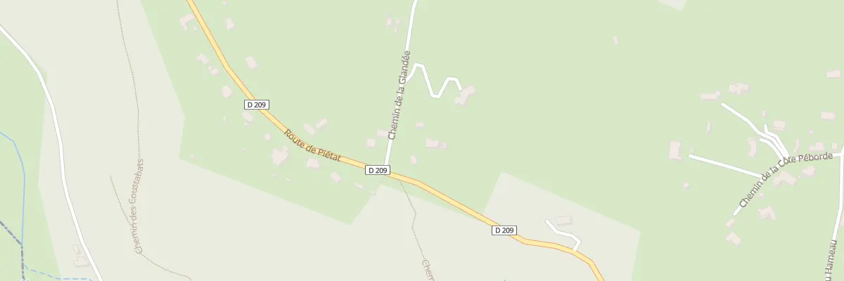 Plan du 9005 Che de la Glandée à Rontignon