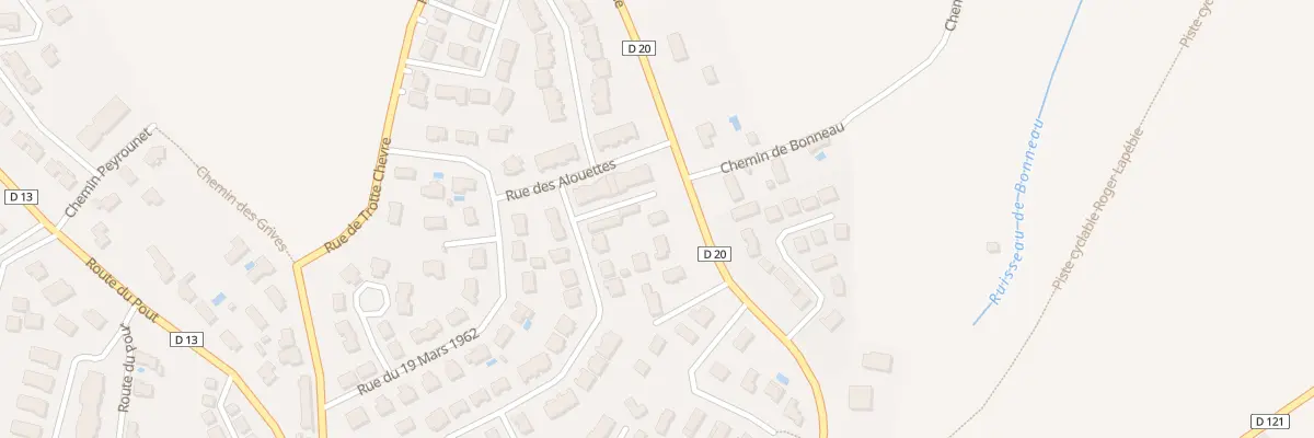 Plan du 20 Av de Libourne à Créon