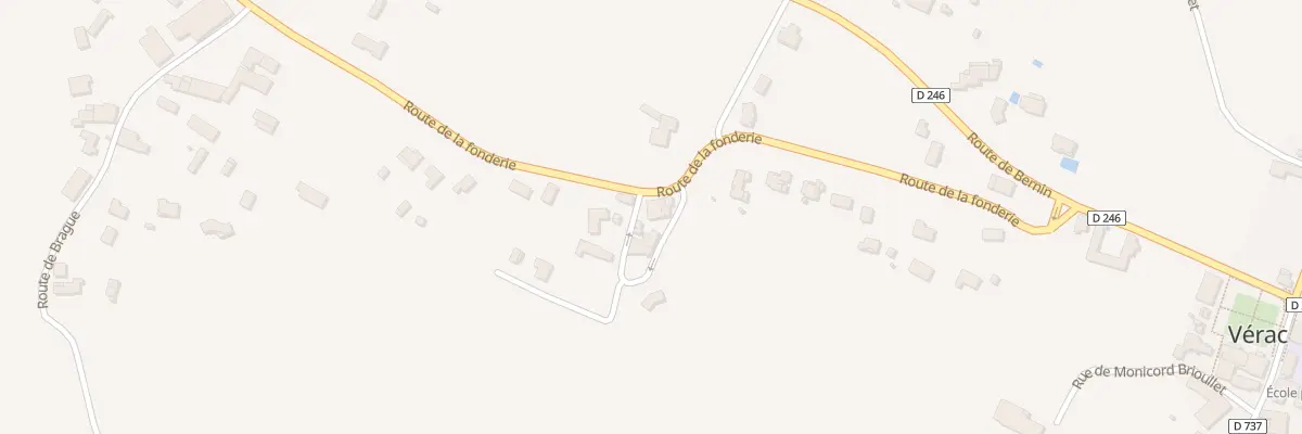 Plan du 133 Soney à Vérac