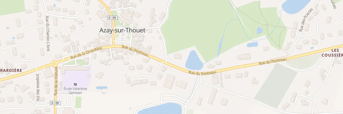 Plan du 9 Rue du Pontreau à Azay-sur-Thouet