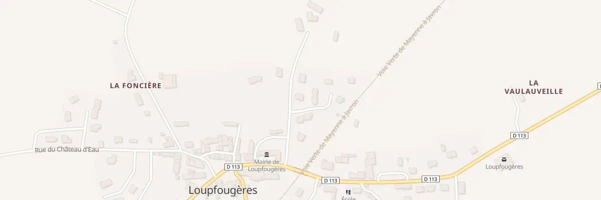 Plan du 1 Res des Loisirs à Loupfougères