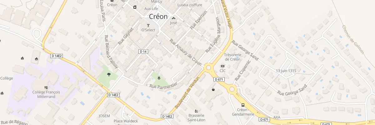 Plan du 21 Rue Amaury de Craon à Créon