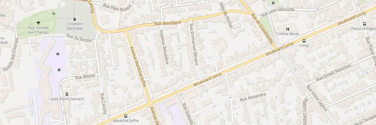 Plan du 20 Rue Emmanuel Bénard à Caen