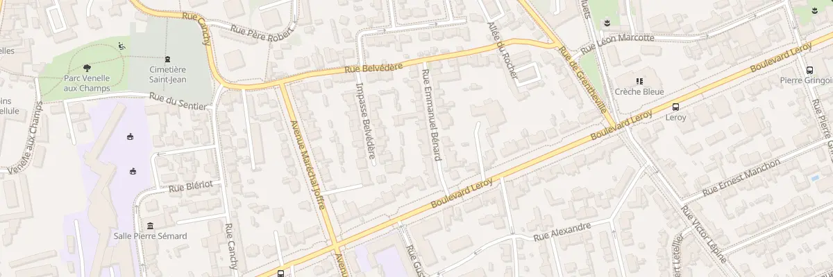 Plan du 18 Rue Emmanuel Bénard à Caen