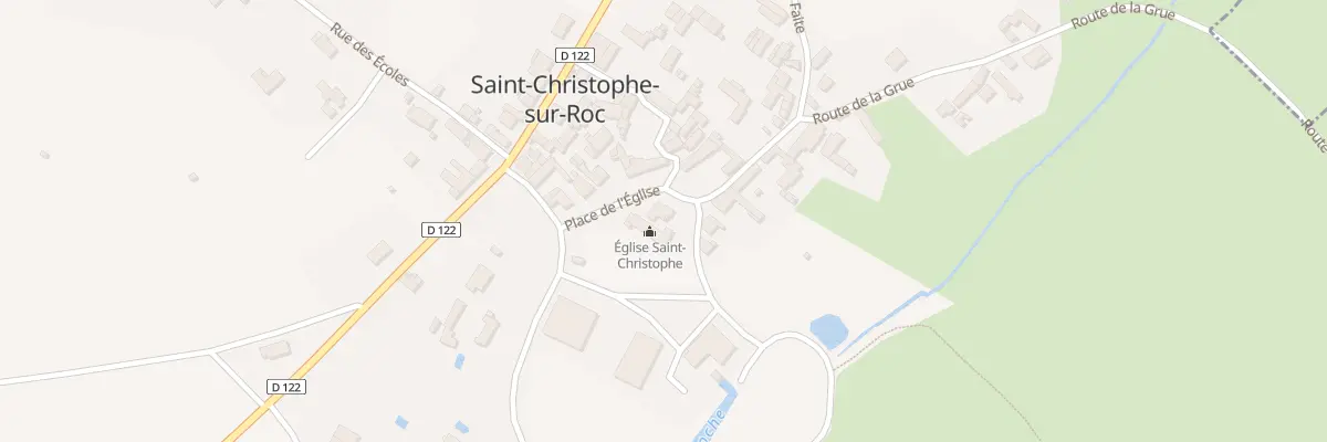 Plan du 2 Pl de l’Eglise à Saint-Christophe-sur-Roc