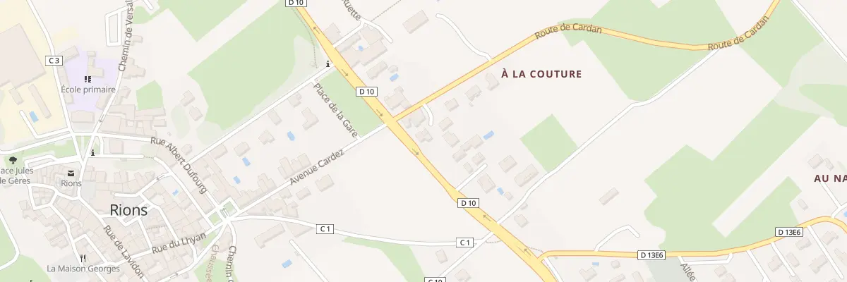Plan du 208 Labastide à Rions
