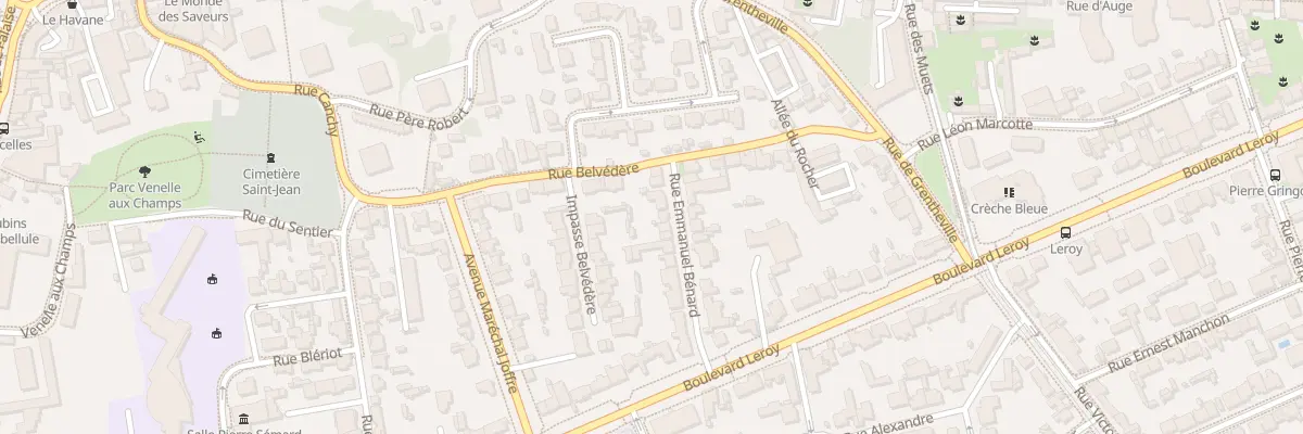 Plan du 8 Rue Emmanuel Bénard à Caen