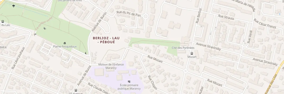 Plan du 48 Rue Mozart à Pau