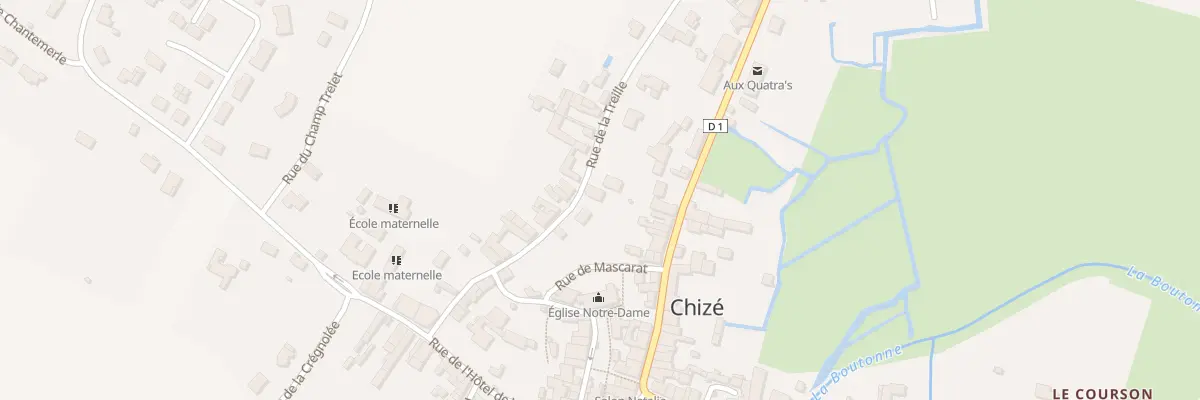 Plan du 26 Rue de la Treille à Chizé
