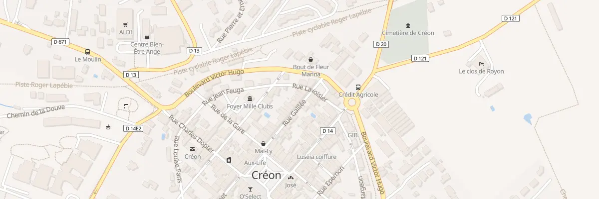 Plan du 34 Rue Galilée à Créon