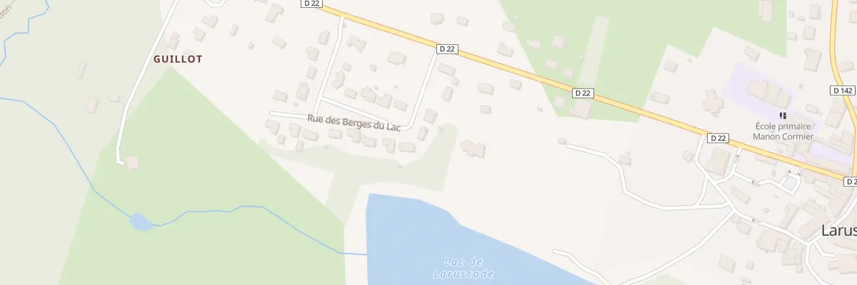 Plan du 97 Rue des Berges du Lac à Laruscade