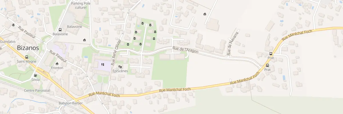 Plan du 10 Rue de l’Aragon à Bizanos