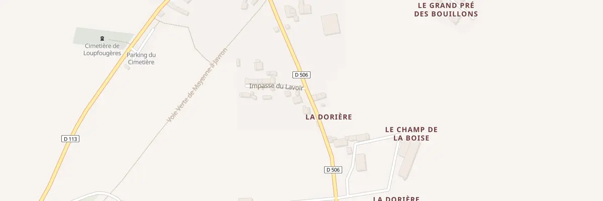 Plan du 8 Rue de la Liberation à Loupfougères