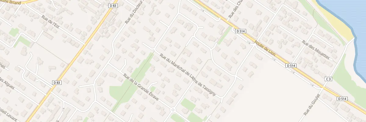 Plan du 13 Rue Mal de Lattre de Tassigny à Luc-sur-Mer