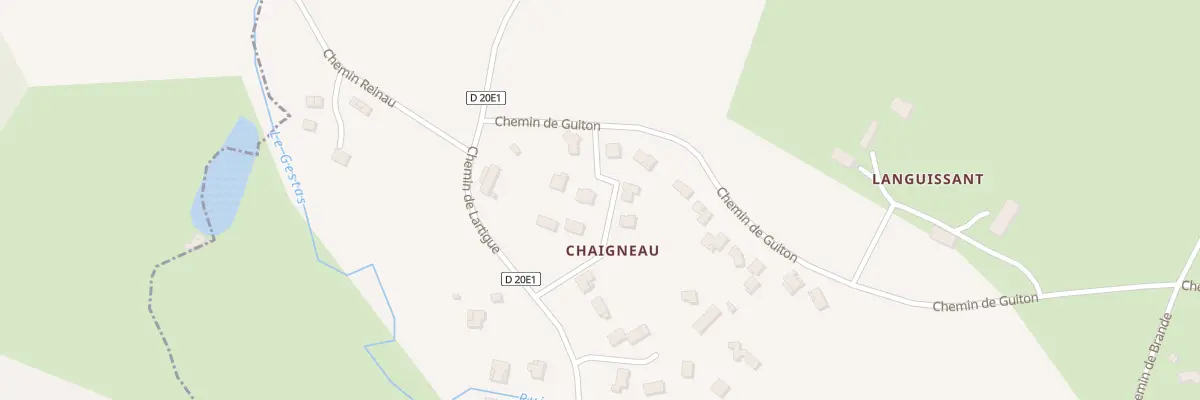 Plan du 14 Lot Le Vallon de Chaigneau 2 à Croignon