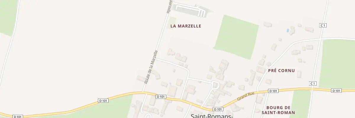 Plan du 12 Che du Jardin du Cure à Saint-Romans-des-Champs