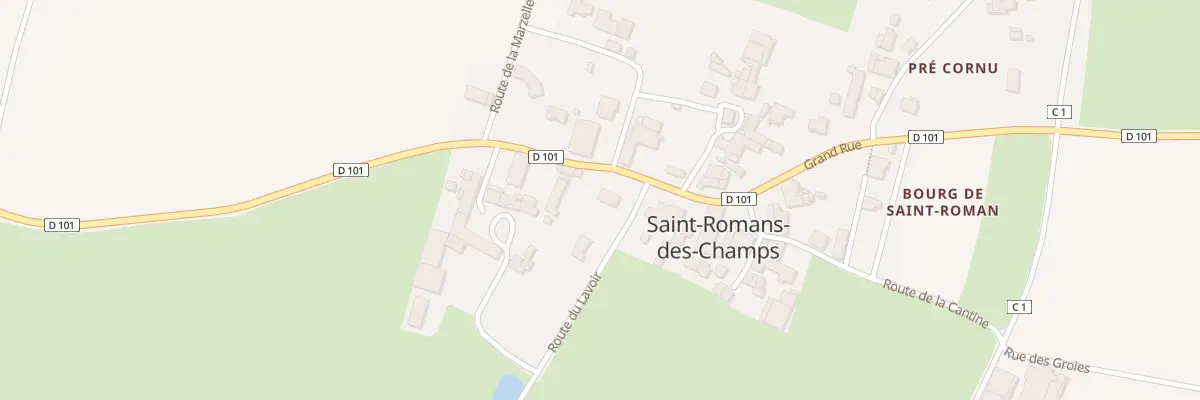 Plan du 39 Grand Rue à Saint-Romans-des-Champs