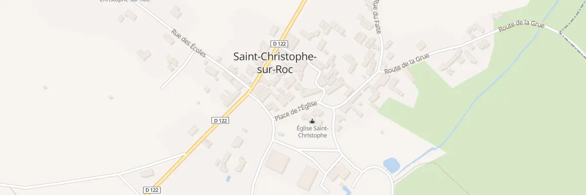 Plan du 7 Pl de l’Eglise à Saint-Christophe-sur-Roc