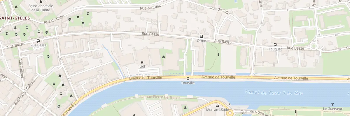 Plan du 96 Rue Basse à Caen