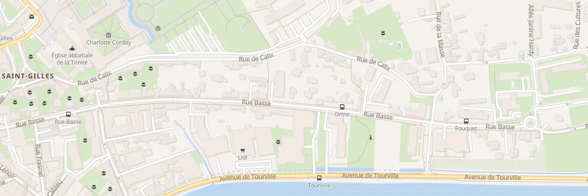 Plan du 133 Rue Basse à Caen