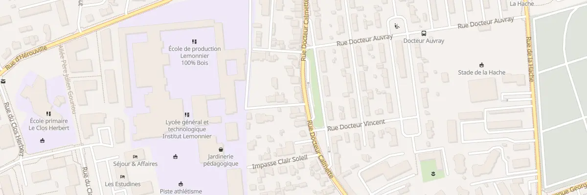 Plan du 2 Imp Bon Accueil à Caen