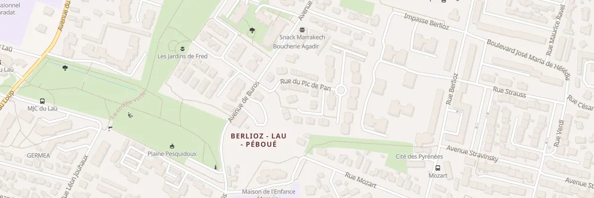 Plan du 4 Rue de la Tuque à Pau