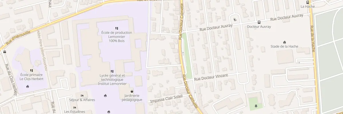 Plan du 51 Rue Docteur Calmette à Caen