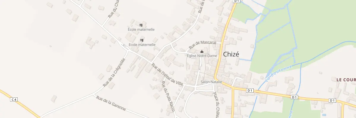 Plan du 6 Rue de l’Eglise à Chizé