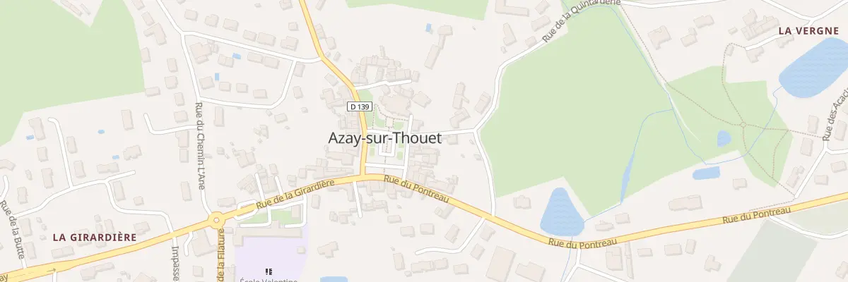 Plan du 12 Rue de la Poste à Azay-sur-Thouet