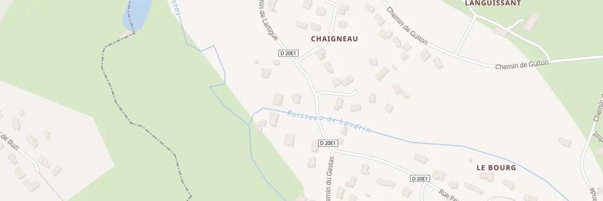 Plan du 55B Che de Lartigue à Croignon