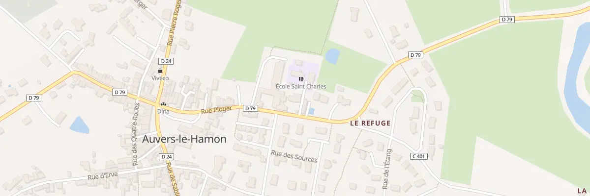 Plan du 38 Rue Pioger à Auvers-le-Hamon