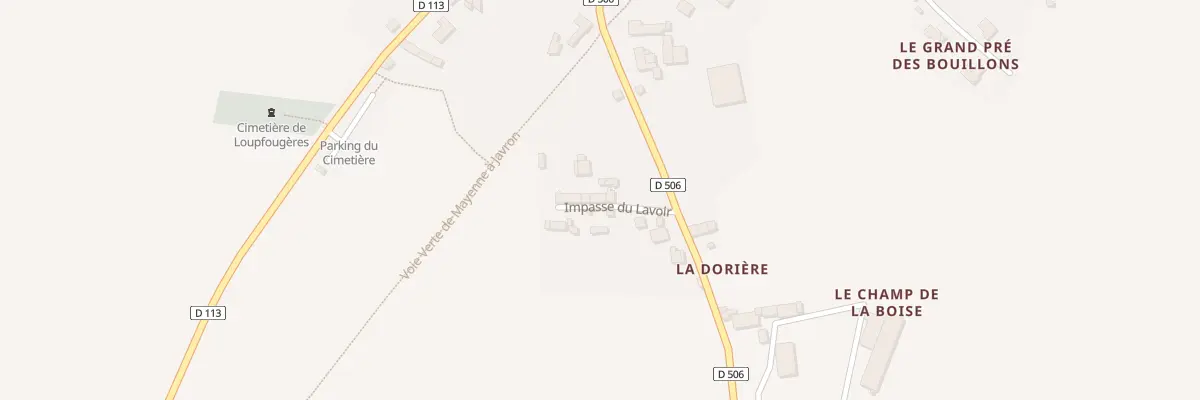Plan du 4 Imp du Lavoir à Loupfougères