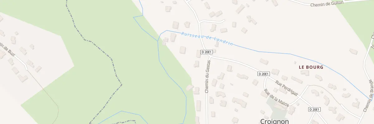 Plan du 61 Che de Lartigue à Croignon