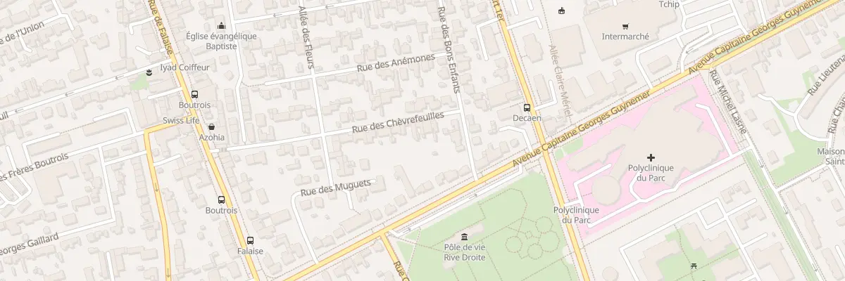 Plan du 5 Rue des Chèvrefeuilles à Caen