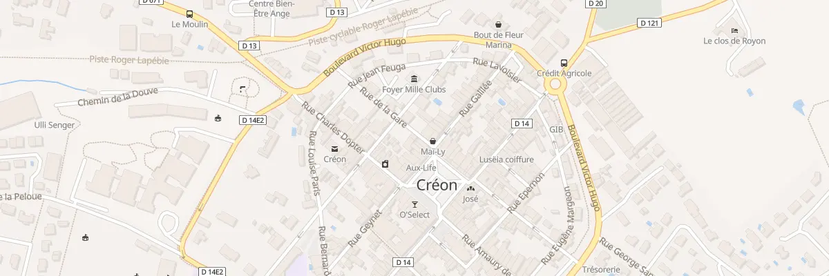 Plan du 8 Rue de la Gare à Créon