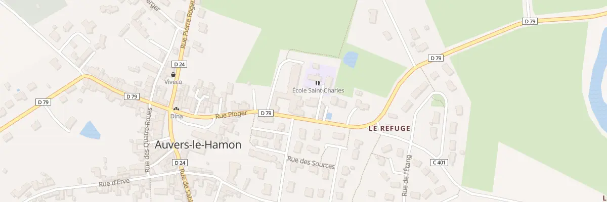 Plan du 36 Rue Pioger à Auvers-le-Hamon