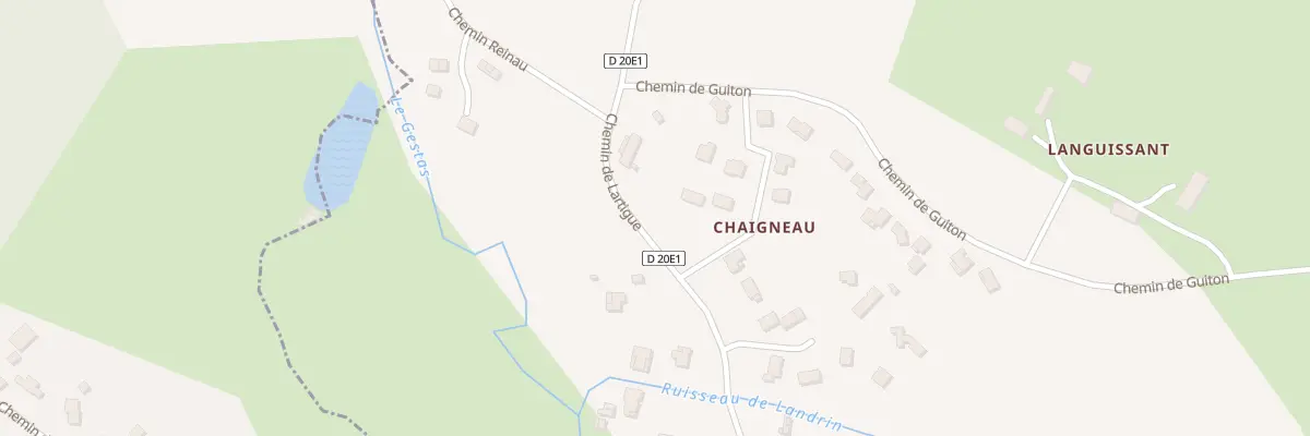 Plan du 32 Che de Lartigue à Croignon