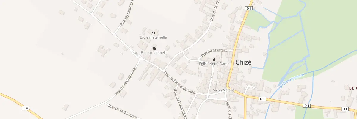 Plan du 10 Rue de la Treille à Chizé