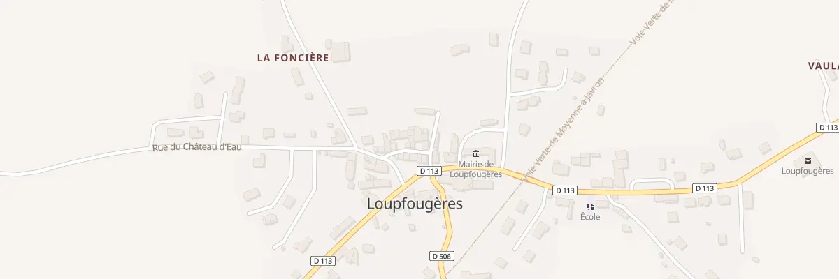 Plan du 1 Rue Buissonnière à Loupfougères