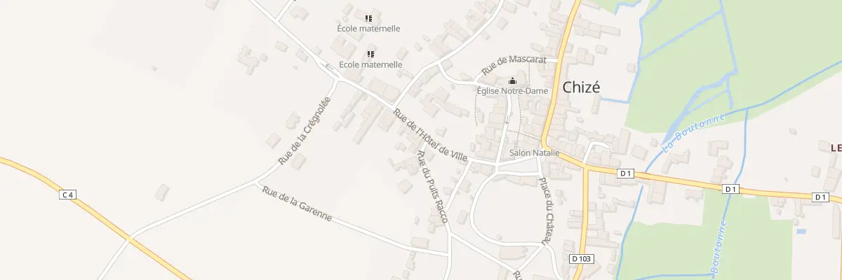 Plan du 2 Rue du Puits Racco à Chizé