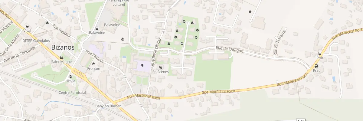 Plan du 8 Rue de l’Aragon à Bizanos