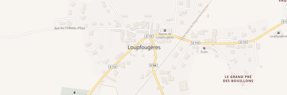 Plan du 2B Pl Saint Martin à Loupfougères