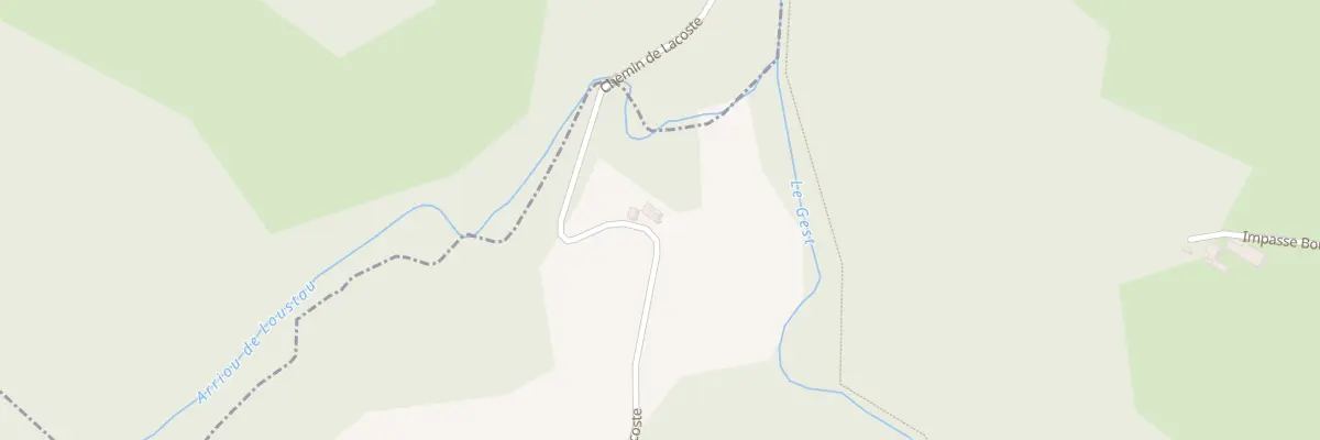 Plan du 1B Che de Lacoste à Haut-de-Bosdarros